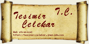 Tešimir Čelekar vizit kartica